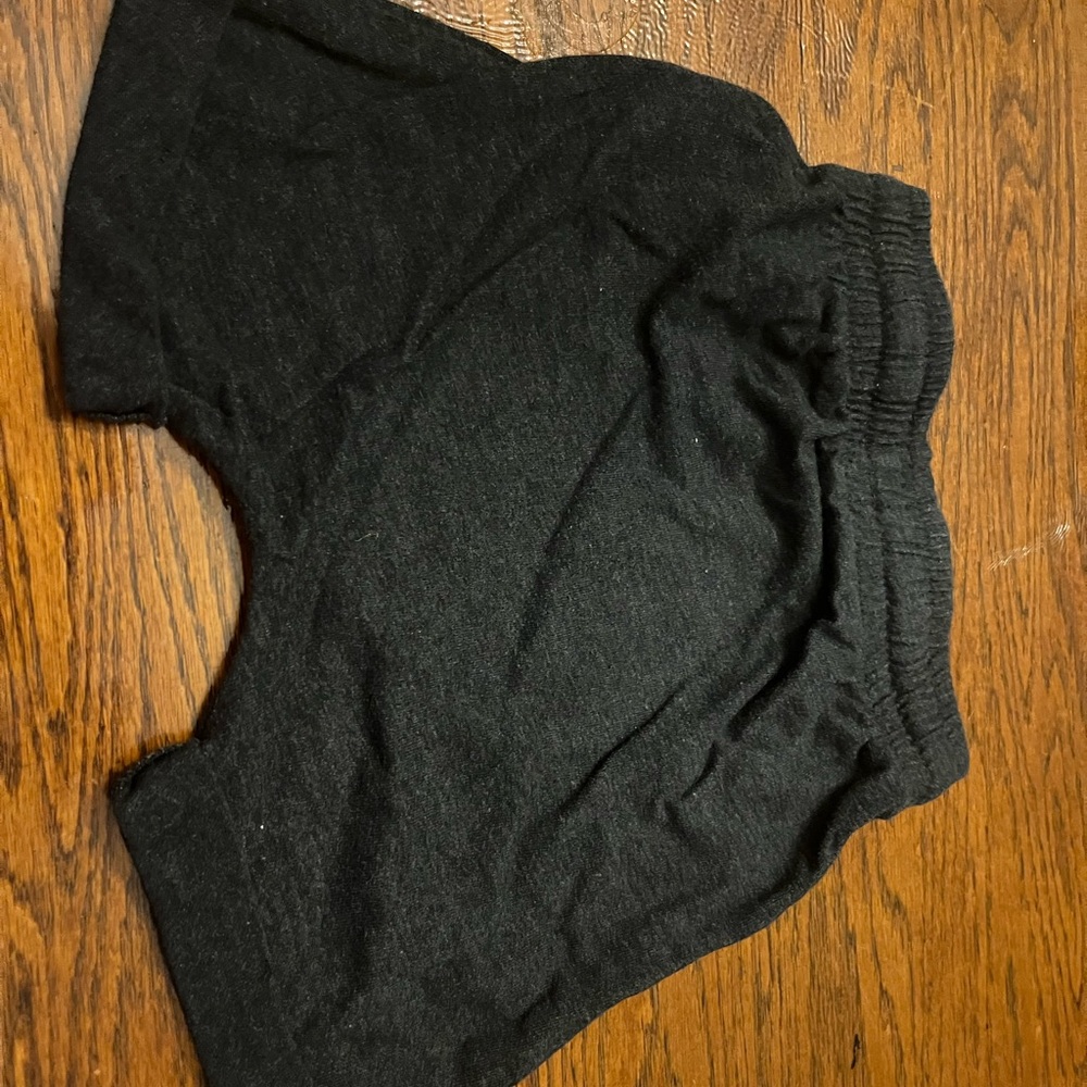 Cat & Jack Charcoal Shorts with Teal Drawstring - Picture 3 of 3
